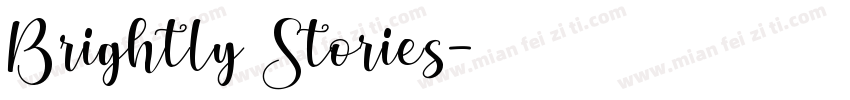 Brightly Stories字体转换